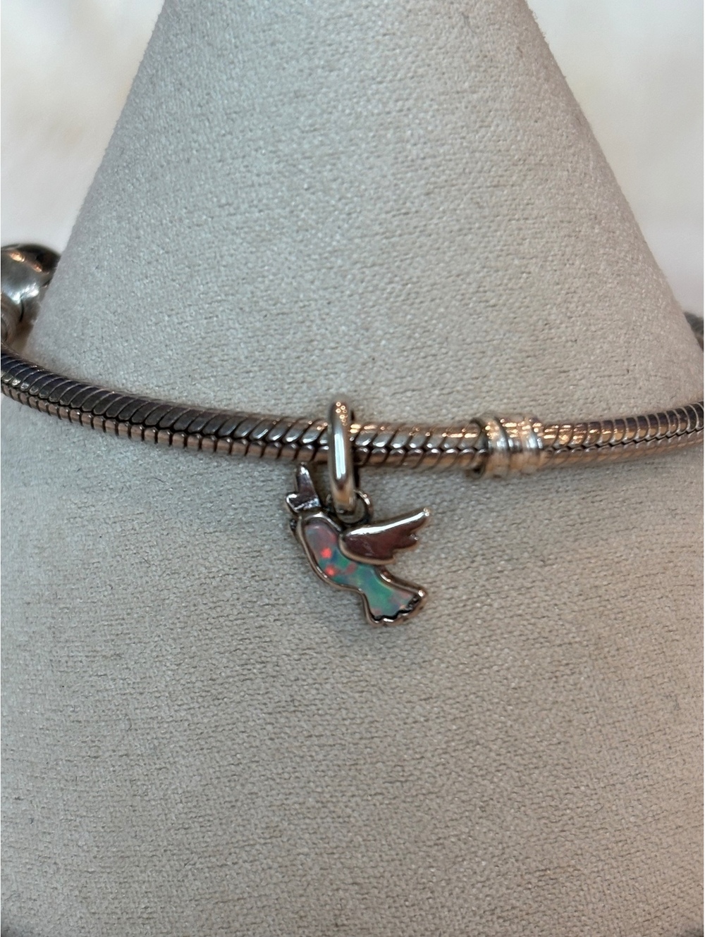 Pandora Opal Dove Charm Sterling Silver